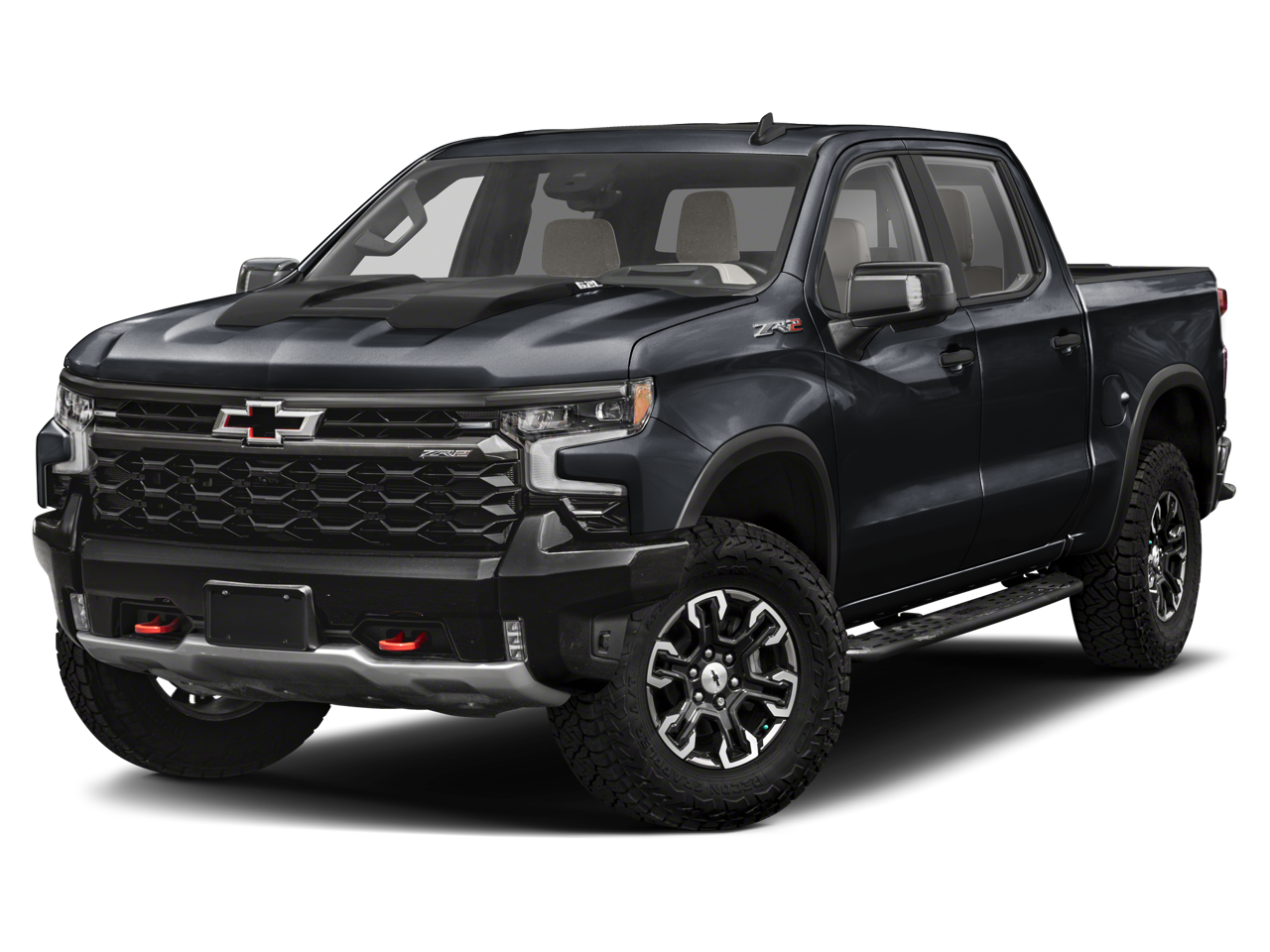 2022 Chevrolet Silverado 1500 ZR2 in Northsky Blue Metallic — front three-quarter view