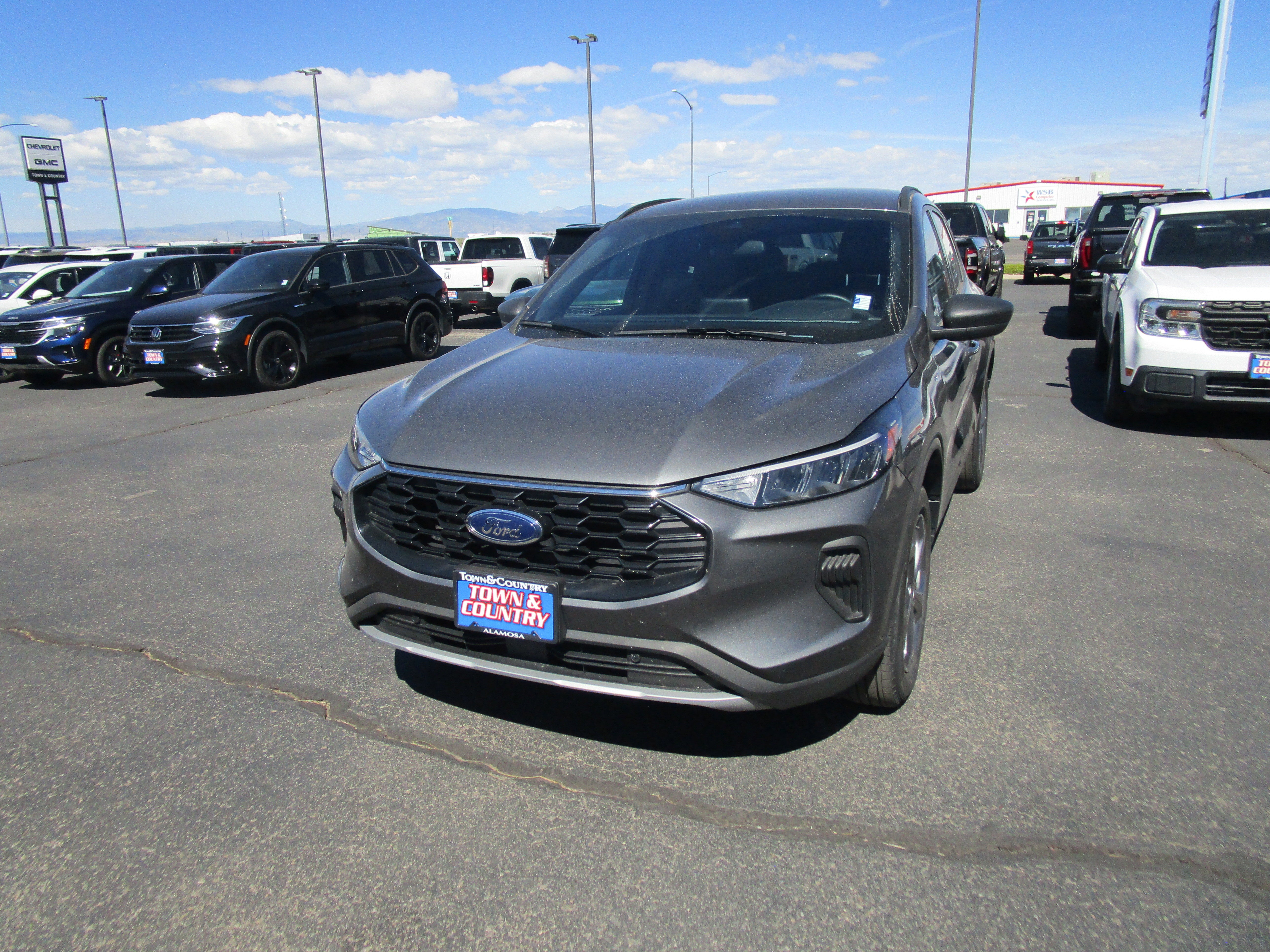 2025 Ford Escape ST-Line in Gray — front three-quarter view